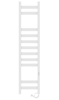 Полотенцесушитель электрический Laris Флавиа 73207653 правый П11 20x100см белый муар